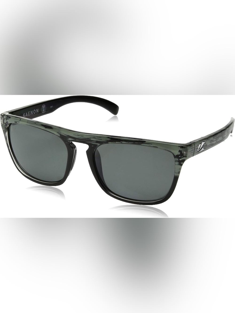 60. NEW KAENON  Men’s Sunglasses — Green Marble Frame with Gray Lenses